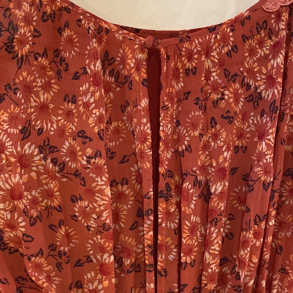 Free People “Charlotte open waters” dress in chiffon and lace - Picture 5 of 7